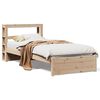 vidaXL Bettgestell mit Kopfteil ohne Matratze 75x190 cm