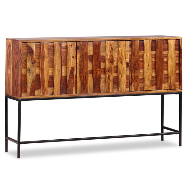 vidaXL Sideboard Massivholz Akazie 120x30x80 cm