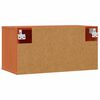vidaXL Wandschrank Wachsbraun 60 x 30 x 30 cm Massives Kiefernholz