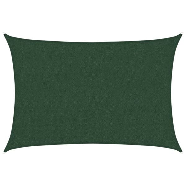 vidaXL Sonnensegel 160 g/m&sup2; Dunkelgr&uuml;n 2,5x3,5 m HDPE