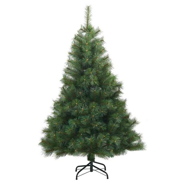 vidaXL K&uuml;nstlicher klappbarer Weihnachtsbaum Gr&uuml;n 120 cm PVC, Stahl