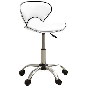 vidaXL B&uuml;rostuhl Wei&szlig; Kunstleder