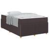 vidaXL Bettrahmen Dunkelbraun 120 x 190 cm Stoff
