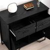 vidaXL Sideboard Schwarz Eichen-Optik 79,5 x 35,5 x 74,5 cm