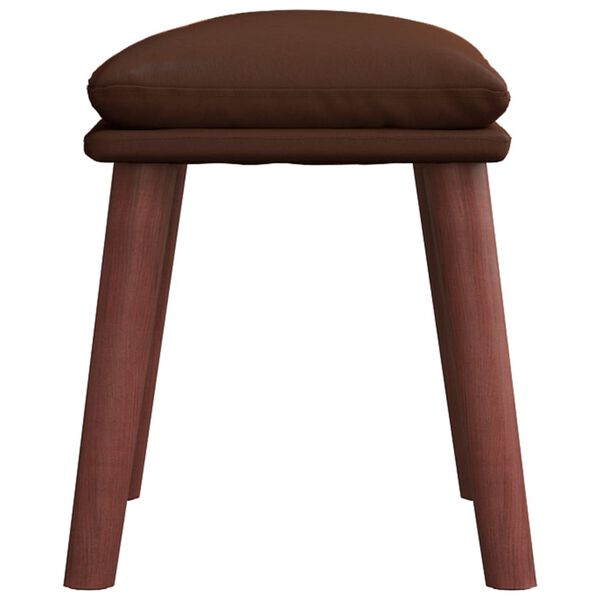 vidaXL Fu&szlig;hocker Braun 45x29,5x35 cm Kunstleder