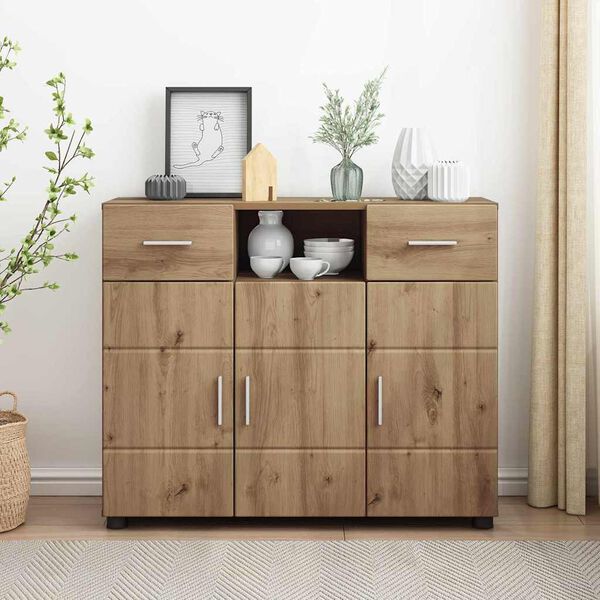 vidaXL Holzschrank Artisan-Eiche 88,5 x 30,5 x 73 cm Holzwerkstoff