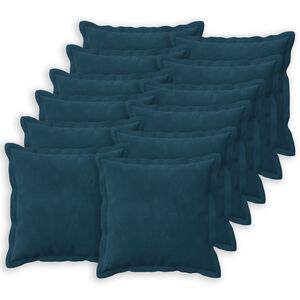 vidaXL Kissen mit Kissen HOUTEN 12 Stk. Blau Samt
