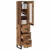 vidaXL Highboard Altholz 34,5 x 34 x 180 cm Holzwerkstoff