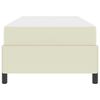 vidaXL Bettrahmen mit Matratze Creme 90 x 200 cm Stoff