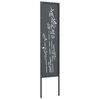 vidaXL Garten Sichtschutz-Leinwand Floral Anthrazit 32 x 140 cm