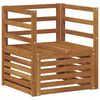 vidaXL Outdoor-Sofagarnitur Natur 67 x 63 x 73 cm Massivholz Akazie