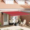 vidaXL Einziehbare Markise Rot 400 x 350 cm Stoff und Aluminium