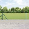 vidaXL Zaunpfosten Gr&uuml;n 100 x 0,6 m (13 mm Maschenweite) Stahl und PVC