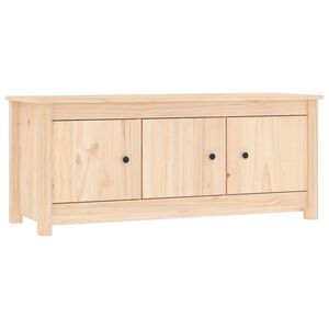 vidaXL Schuhschrank 110x38x45,5 cm Massivholz Kiefer