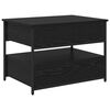 vidaXL Couchtisch Schwarz Eichen-Optik 70 x 50 x 54,5 cm Holzwerkstoff