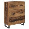 vidaXL Highboard mit Schubladen 2 pcs Altholz Holzwerkstoff