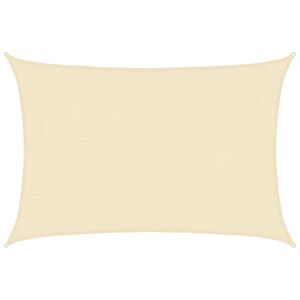 vidaXL Sonnensegel 160 g/m&sup2; Creme 3x4,5 m HDPE