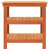 vidaXL Werkbank Wachsbraun 78,5 x 50 x 80 cm Massives Kiefernholz