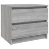 vidaXL Nachttische 2 Stk. Grau Sonoma 50x39x43,5 cm Holzwerkstoff