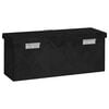 vidaXL Aufbewahrungsbox Schwarz 50x15x20,5 cm Aluminium