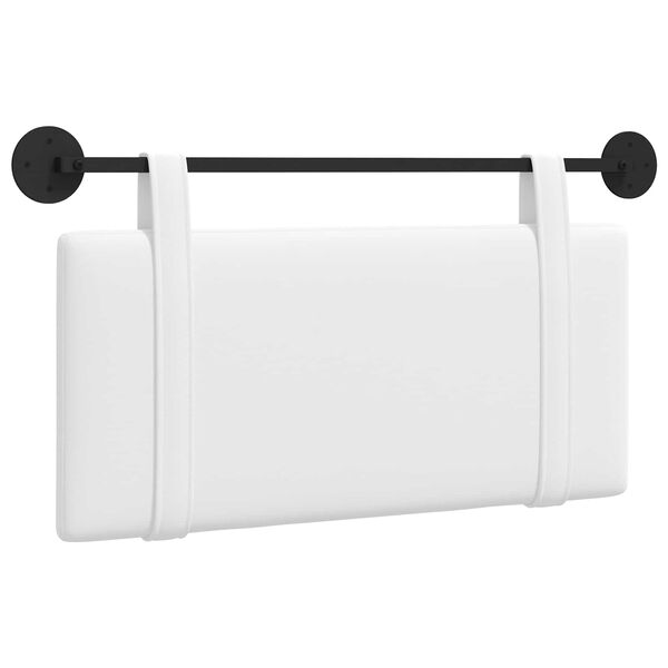 vidaXL H&auml;ngevorderseite Wandmontiert Uni Wei&szlig; 100 x 55 x 5 cm Stoff