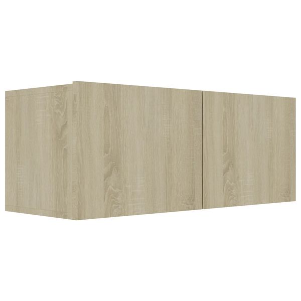 vidaXL 4-tlg. TV-Schrank-Set Sonoma-Eiche Holzwerkstoff