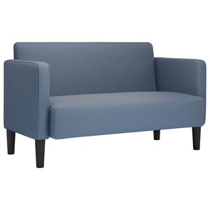 vidaXL Zweisitzer-Sofa Blau 109 cm Cordstoff