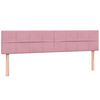 vidaXL Boxspringbett mit Matratze Rosa 200x210 cm Samt