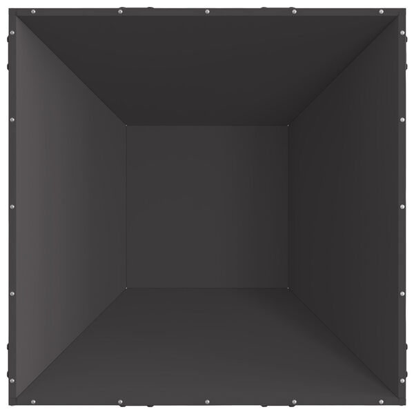 vidaXL Feuerstelle Schwarz 80 x 80 x 40 cm Stahl