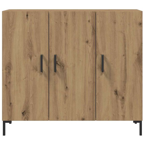 vidaXL Sideboard Artisan-Eiche 90x34x80 cm Holzwerkstoff