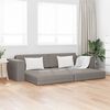vidaXL Schlafsofa 200cm Taupe Stoff