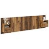 vidaXL Kopfteil mit Schrank mit Schubladen 3 pcs Altholz Holzwerkstoff