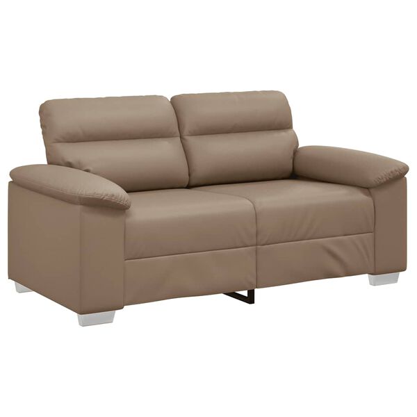 vidaXL 2-Sitzer-Sofa Cappuccino 160x81x84 cm Kunstleder