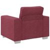 vidaXL Sofa 3 pcs Wind Rot 219 x 80 x 82 cm Leinenmischgewebe