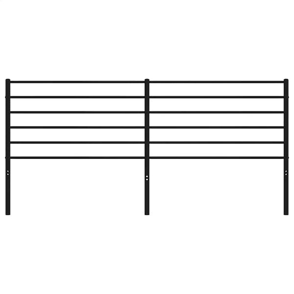 vidaXL Kopfteil Metall Schwarz 193 cm