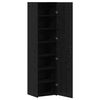 vidaXL Highboard 2 pcs Schwarz Eichen-Optik 45 x 42,5 x 185 cm
