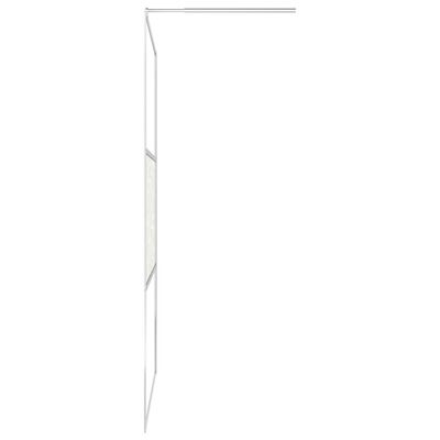 vidaXL Duschwand für Begehbare Dusche ESG-Glas Steindesign 140x195 cm