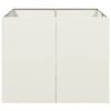 vidaXL Pflanzgefäß Weiß 100x100x80 cm Stahl