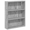 vidaXL Badezimmer-Wandschrank Sonoma-Grau 40 x 10 x 50 cm