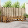 vidaXL Outdoor-Sofagarnitur 7 pcs Natur Massivholz Akazie