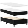 vidaXL Boxspringbett mit Matratze Schwarz 90 x 200 cm Stoff