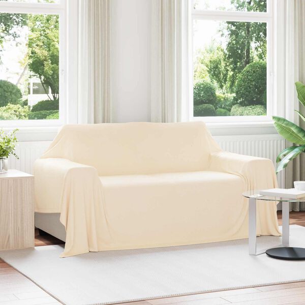 vidaXL Wohndecken 6 pcs Creme 280 x 210 cm Fleece