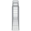 vidaXL Gabionen mit Hochbogen 6 Stk. 300x30x100/120cm Verzinktes Eisen