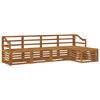 vidaXL Outdoor-Sofagarnitur 5 pcs Natur