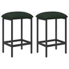 vidaXL Barhocker 2 pcs Dunkelgr&uuml;n 40 x 32 x 74 cm Holzwerkstoff