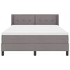 vidaXL Boxspringbett mit Matratze Taupe 200 x 140 cm Polyester
