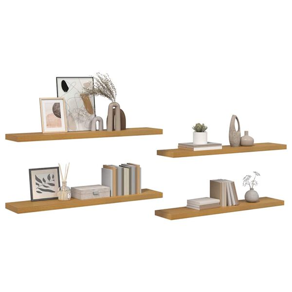 vidaXL Wandregal 4 pcs Beige 120 x 23,5 x 4 cm Holzwerkstoff