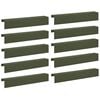 vidaXL Garten-Abdeckprofil 10 stk. 100 x 15 x 15 cm Stahl Olivgr&uuml;n