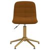 vidaXL Esszimmerstuhl Drehbar Braun Samt