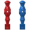 vidaXL Tischfu&szlig;ball Spieler 22 Stk. Blau und Rot 2,4 x 2,1 x 9,7 cm PP
